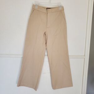 Jenni Kayne Cotton Twill Trousers Beige Size 4
